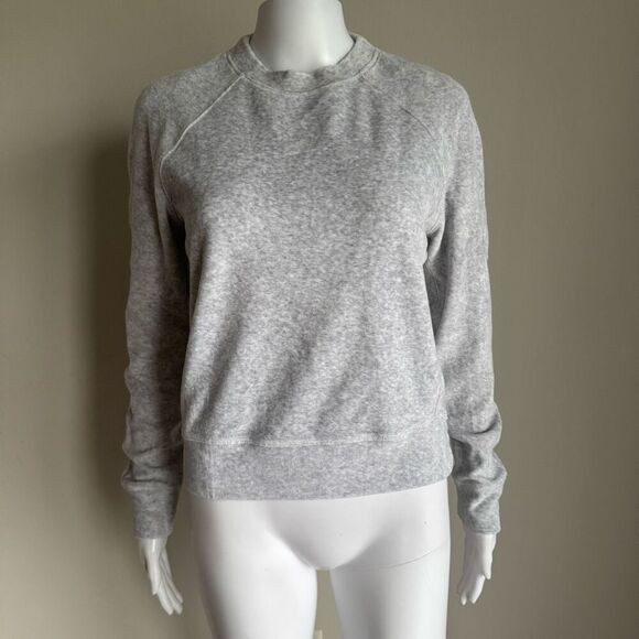 Lululemon Gray Velour Sweatshirt Loungewear - Picture 1 of 4